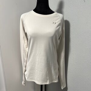 Under Armour Women's Off-White Long Sleeve Tee